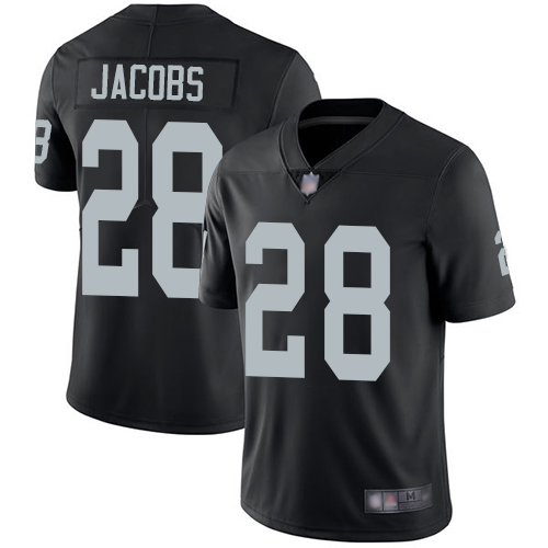 Men Oakland Raiders Limited Black Josh Jacobs Home Jersey NFL Football 28 Vapor Untouchable Jersey